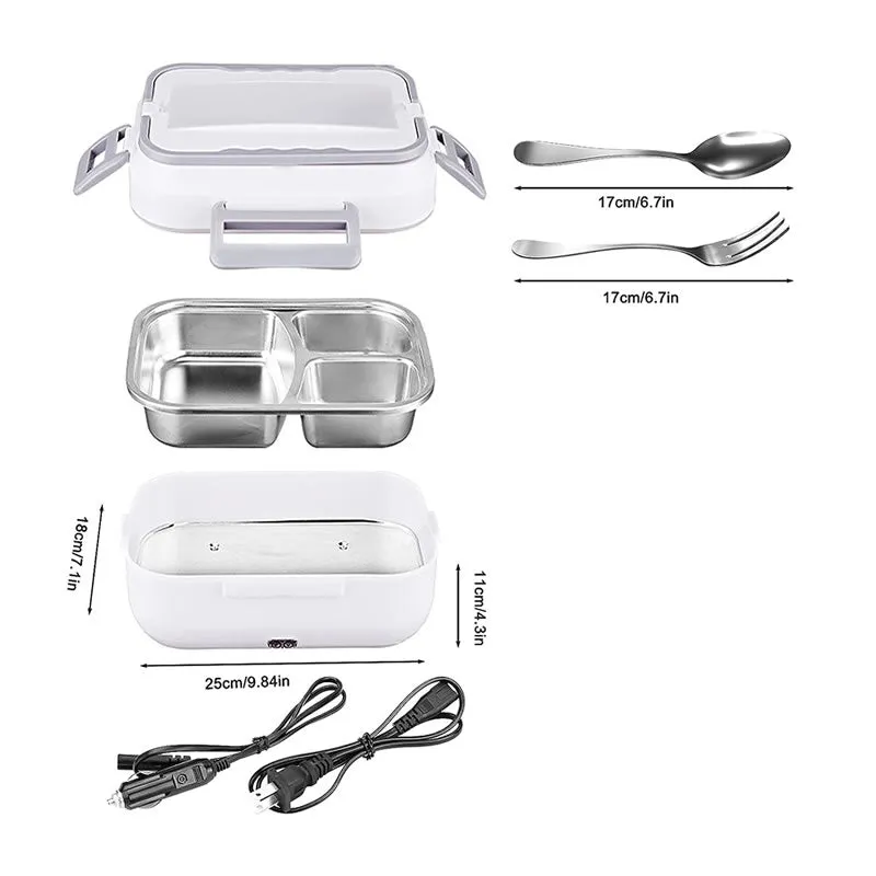 1.5L Portable Electric Food Warmer Lunch Box With Spoon And Fork F52-8-1436