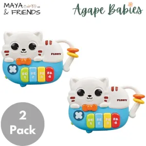 [2 Pack] Maya & Friends Baby Cat Piano