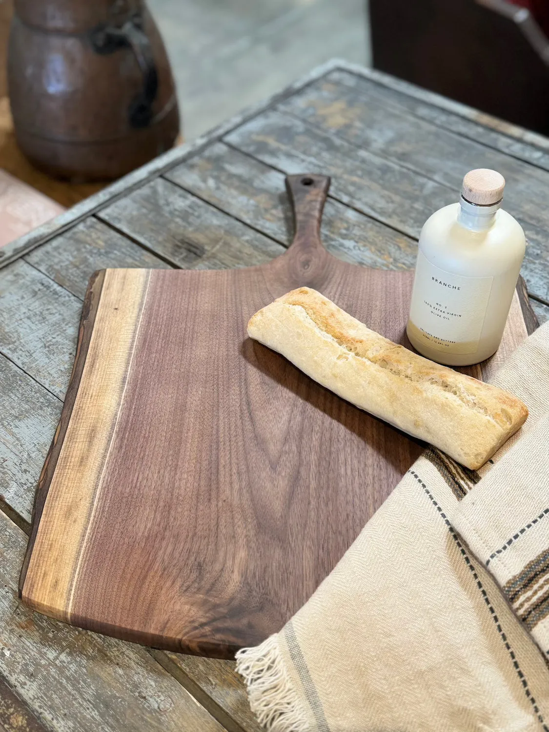 21" Black Walnut Serving Board w/ Handle