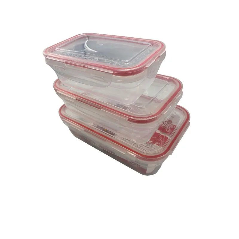 3 Piece Portable Lunch Box With Lids 9503