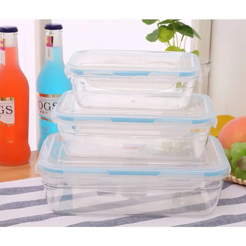 3 Piece Portable Lunch Box With Lids 9503