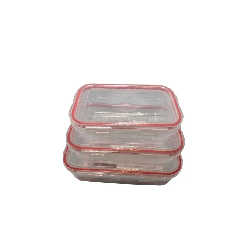 3 Piece Portable Lunch Box With Lids 9503