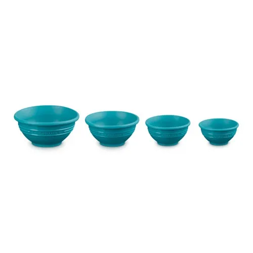 4pc Silicone Prep Bowls, Caribbean