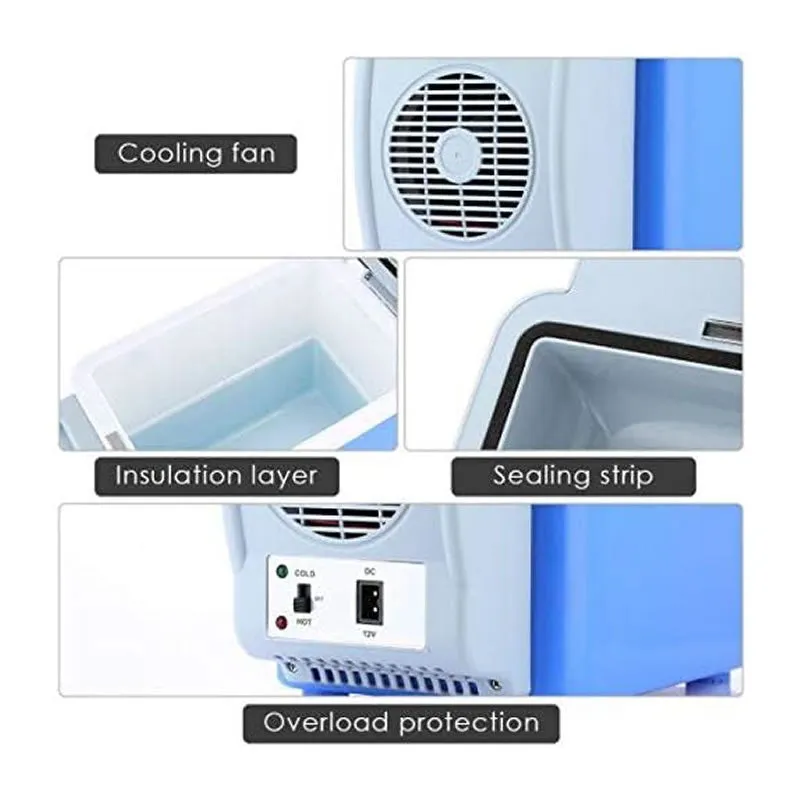 7.5L Capacity Portable Car Refrigerator Cooler And Warmer