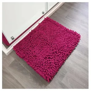 Absorbent Thick Shaggy Loop Noodle Non Slip Bathroom Bath/Shower Mat