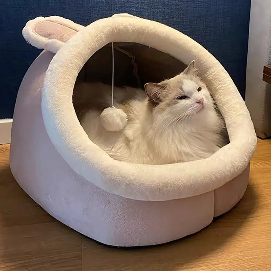 Adorable Cat Dog Pet Beds Hideout Caves