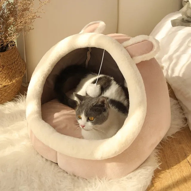 Adorable Cat Dog Pet Beds Hideout Caves