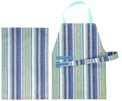 Aqua Stripe Aprons