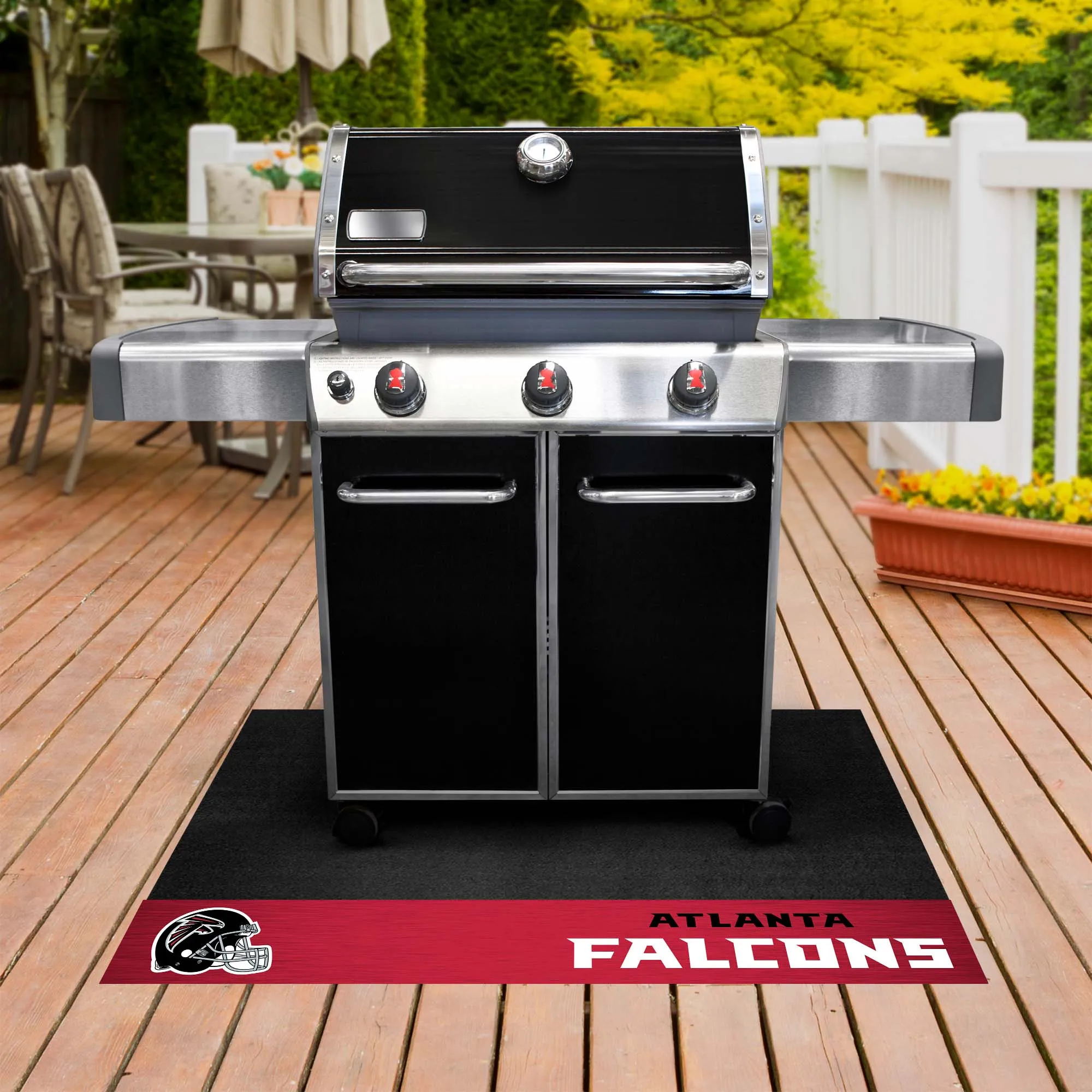 Atlanta Falcons Vinyl Grill Mat - 26in. x 42in.