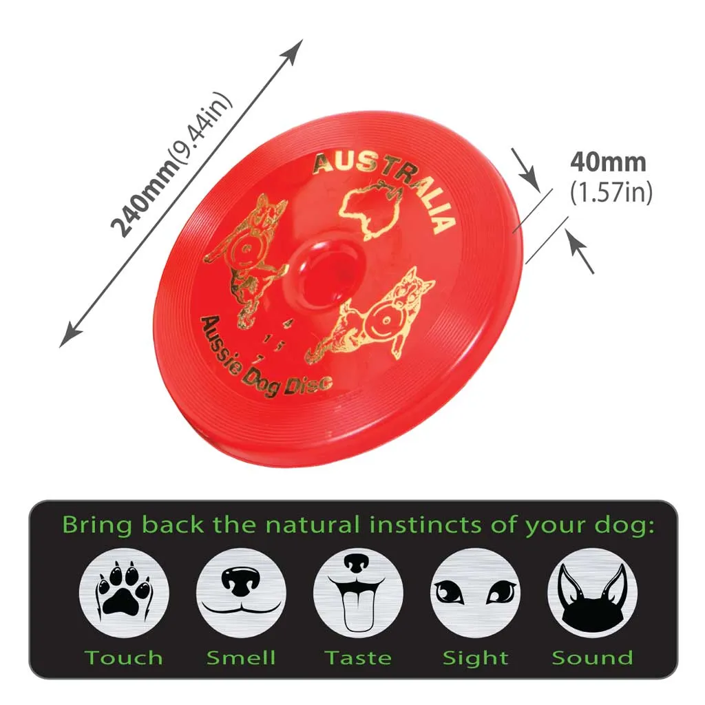 Aussie Dog Disc Red