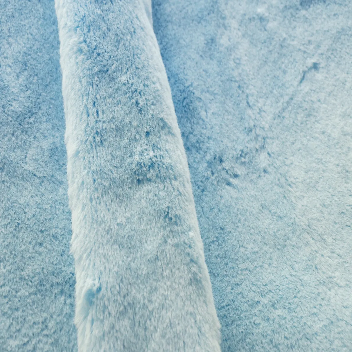 Baby Blue Rex Rabbit Minky Faux Fur Fabric