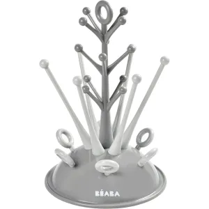 Beaba Baby Bottle Drying Rack for Drying 6 Bottles and Baby Accessories, Grey