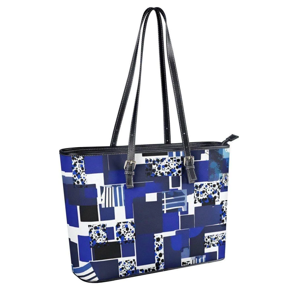 Blue White Black Fashion Tote