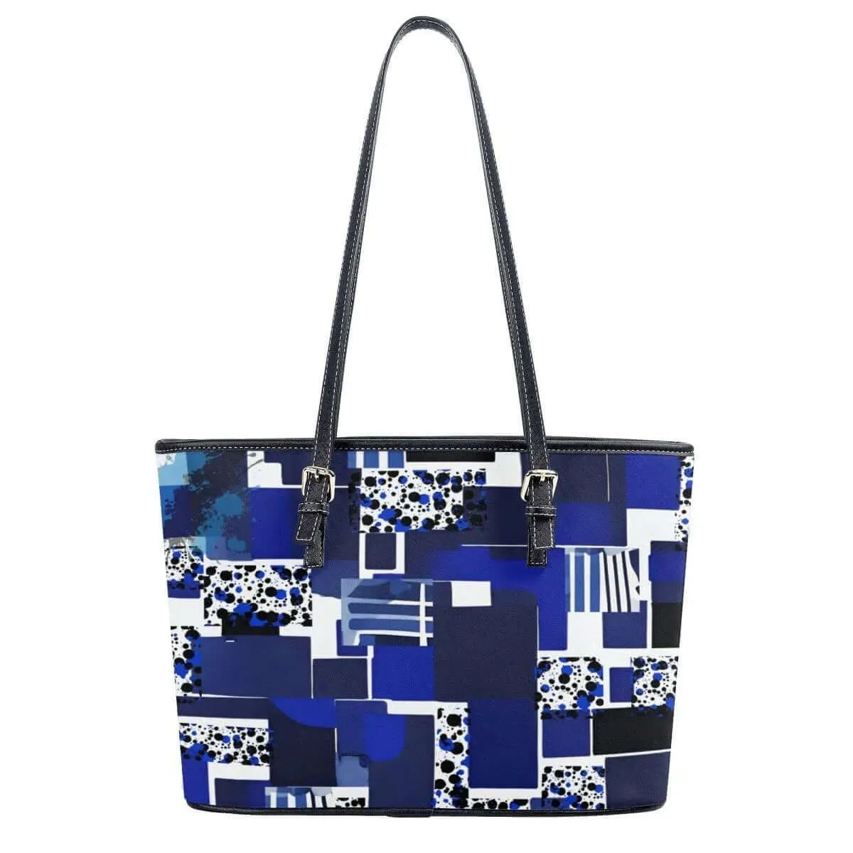 Blue White Black Fashion Tote