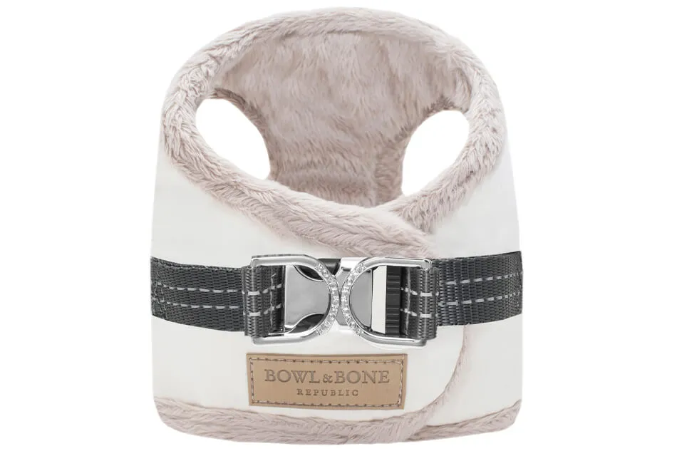 Bowl and Bone Yeti Cream Dog Harness