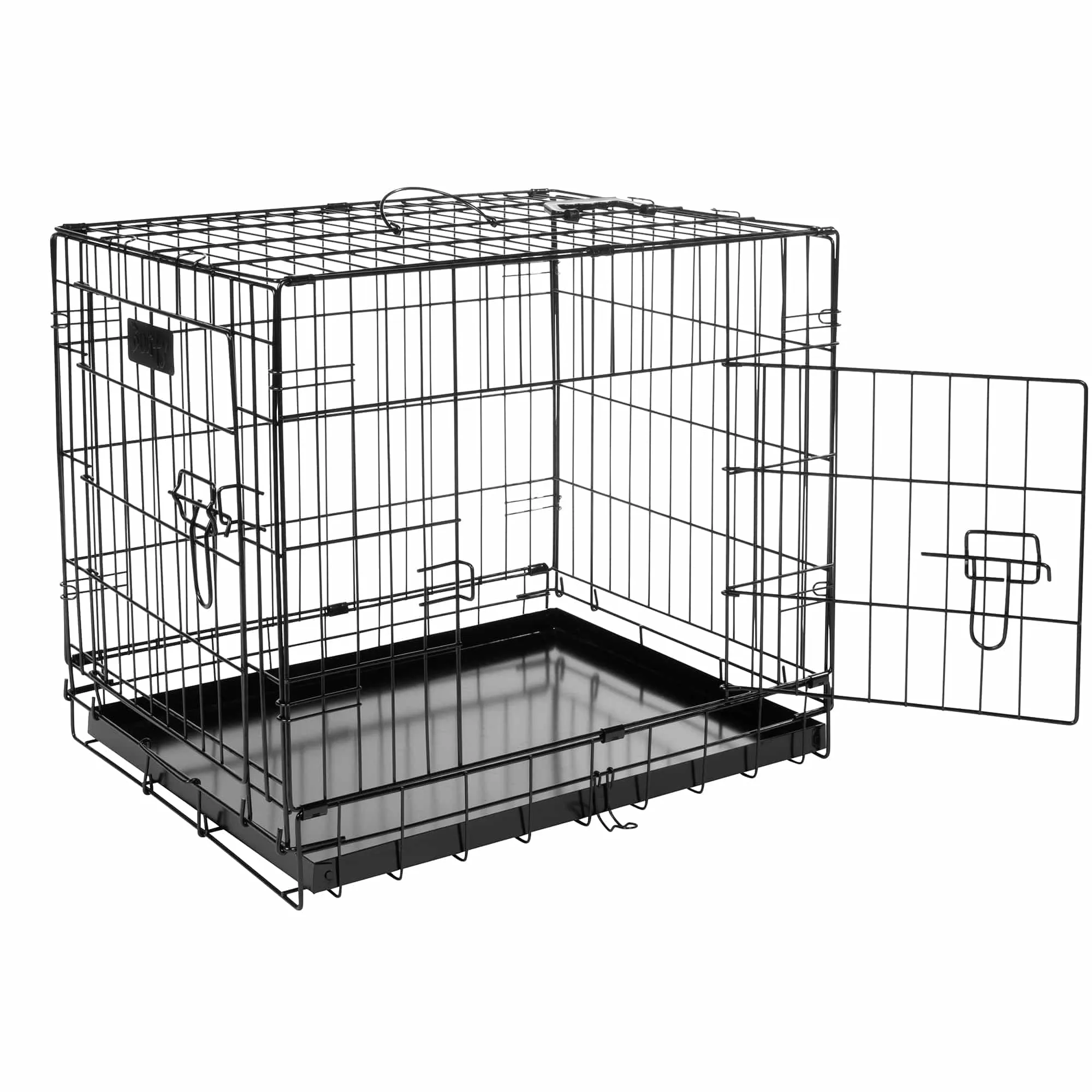 Bunty Metal Dog Cage Crate Bed Portable Pet Puppy Training Travel Carrier Basket