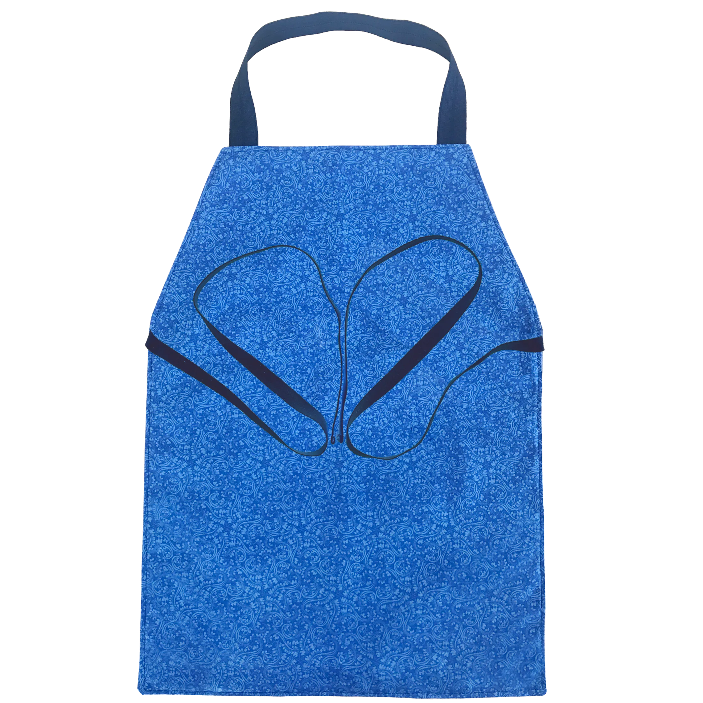 Cerulean Blue Cloth Apron