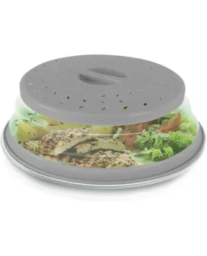 Collapsible Splatter Shield & Ventilated Microwave Cover