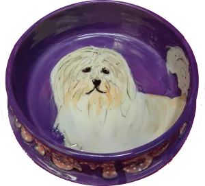 Coton de Tulear Dog Bowl