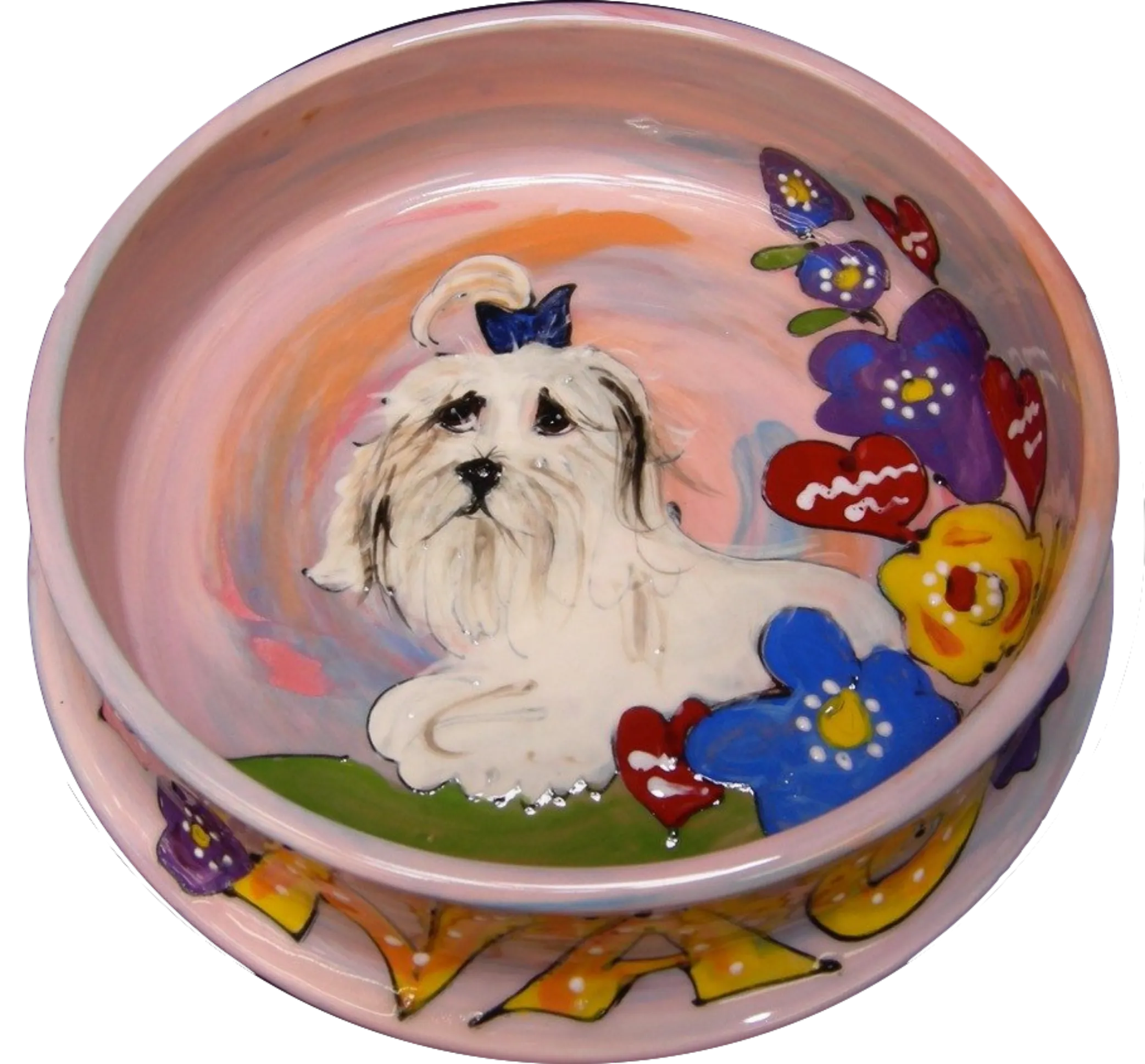 Coton de Tulear Dog Bowl