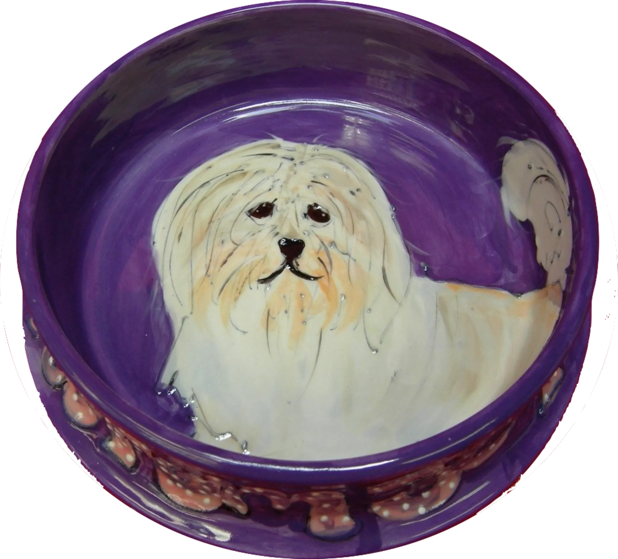 Coton de Tulear Dog Bowl