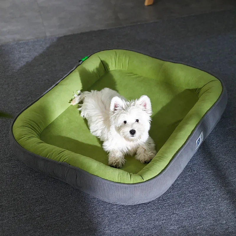 Cozy Winter Pet Bed - Soft, Washable Cushion for Dogs and Cats