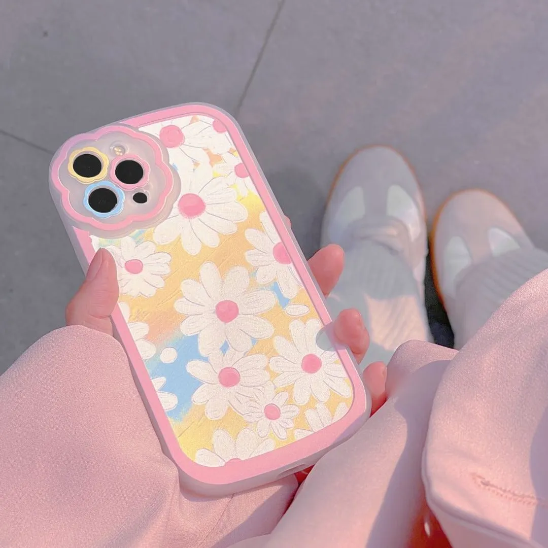 Cute White Daisy Flower Protective Case