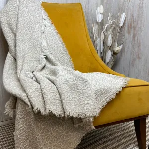 Daisy Linen Throw