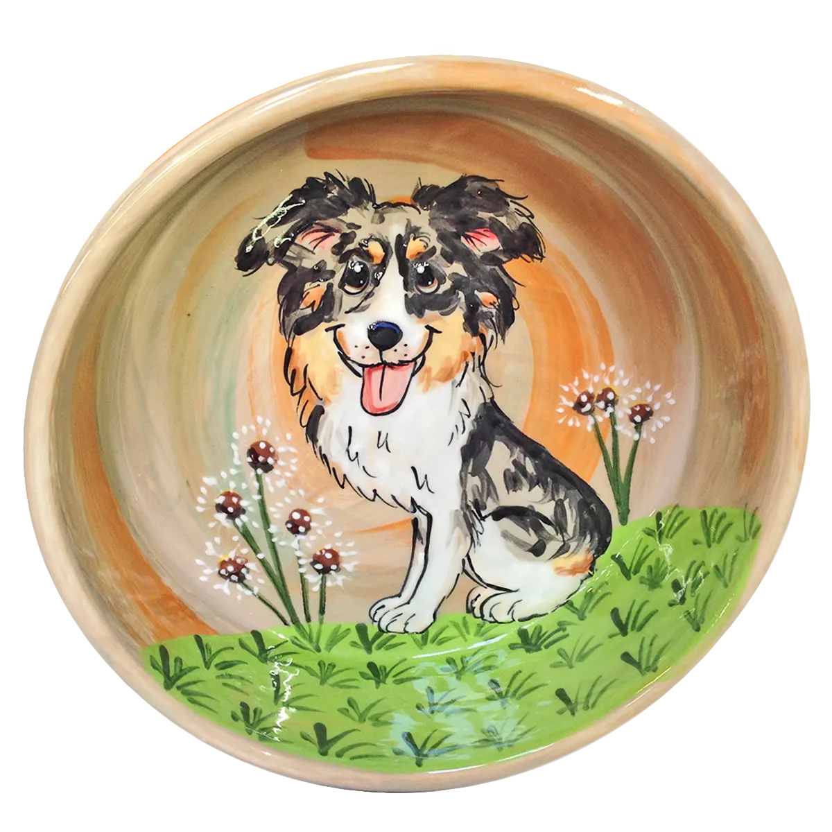 Dandelion Dog Bowl