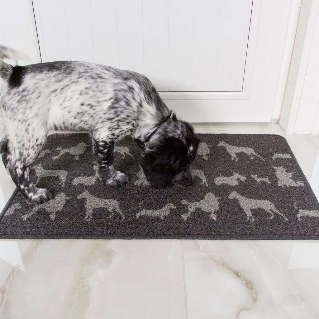 Dog Print Washable Runner Rug