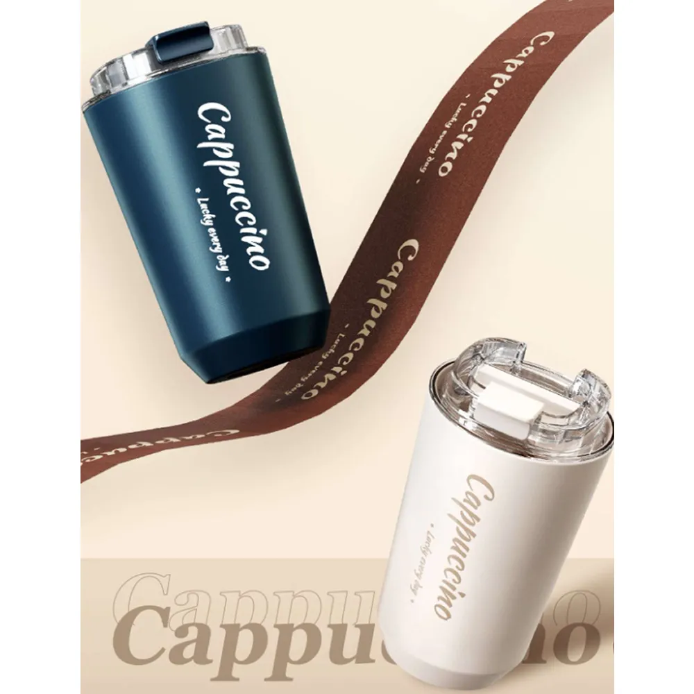 Double Layer Vacuum Coffee Cup Creative Portable Insulated Cup Hp-44