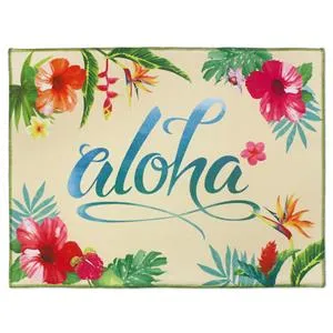 Drying Mat Aloha Floral