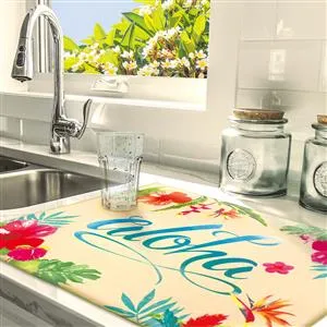 Drying Mat Aloha Floral