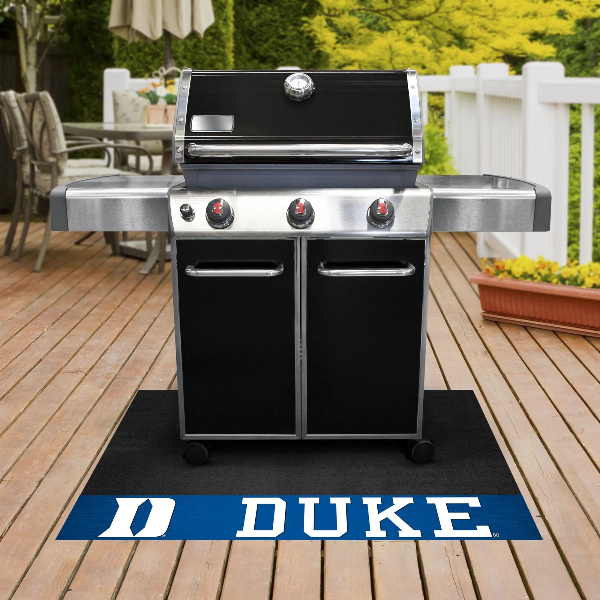 Duke Blue Devils Vinyl Grill Mat - 26in. x 42in.