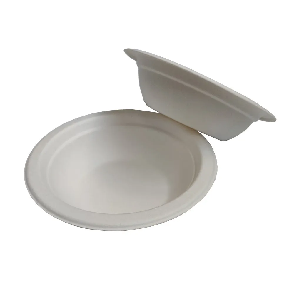 Environment Friendly And Degradable Sugar Cane Bamboo Pulp Soup Bowl