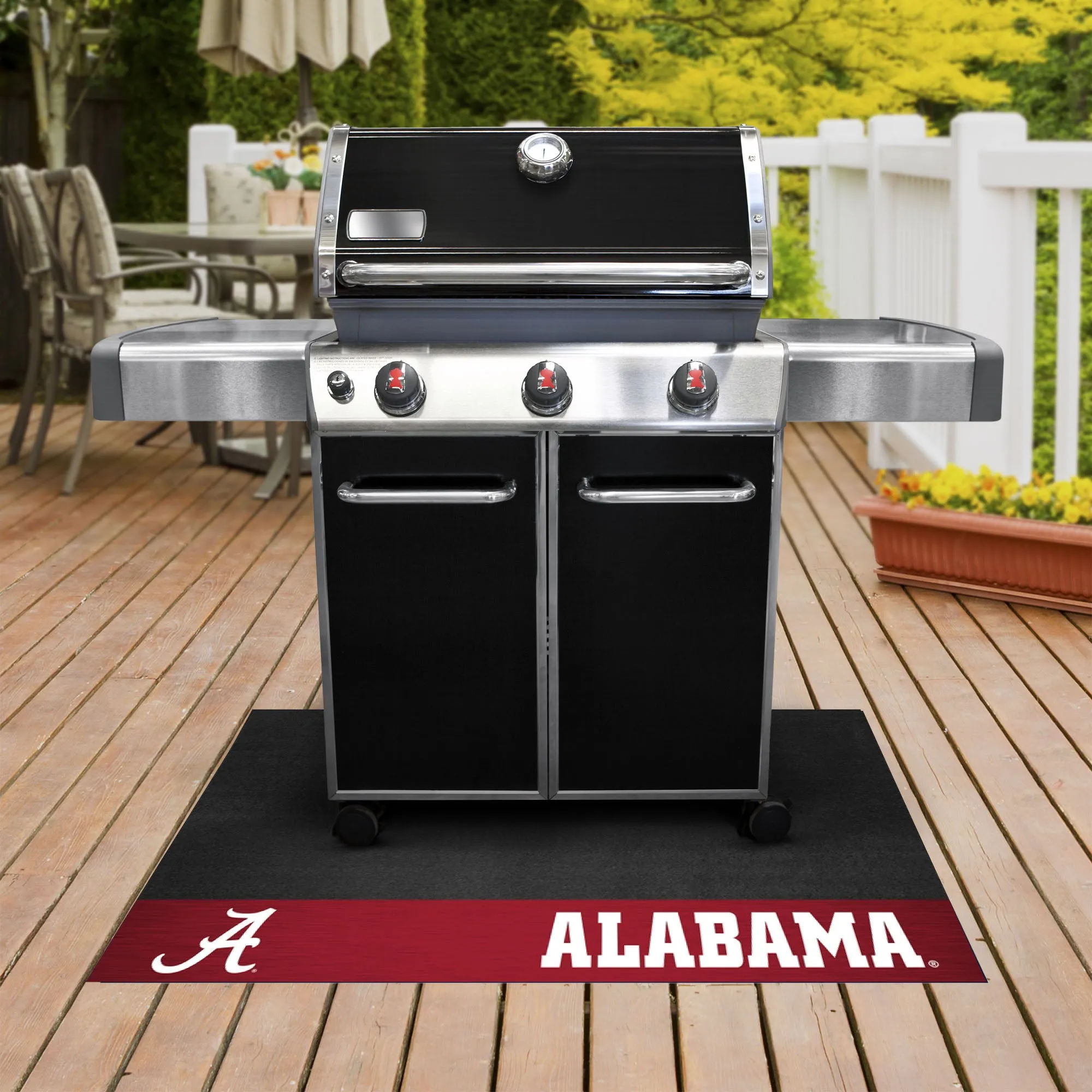 Fanmats Alabama Crimson Tide Vinyl Grill Mat - 26" x 42"