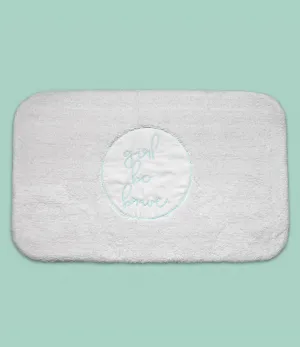 Girl Be Brave Bath Mat