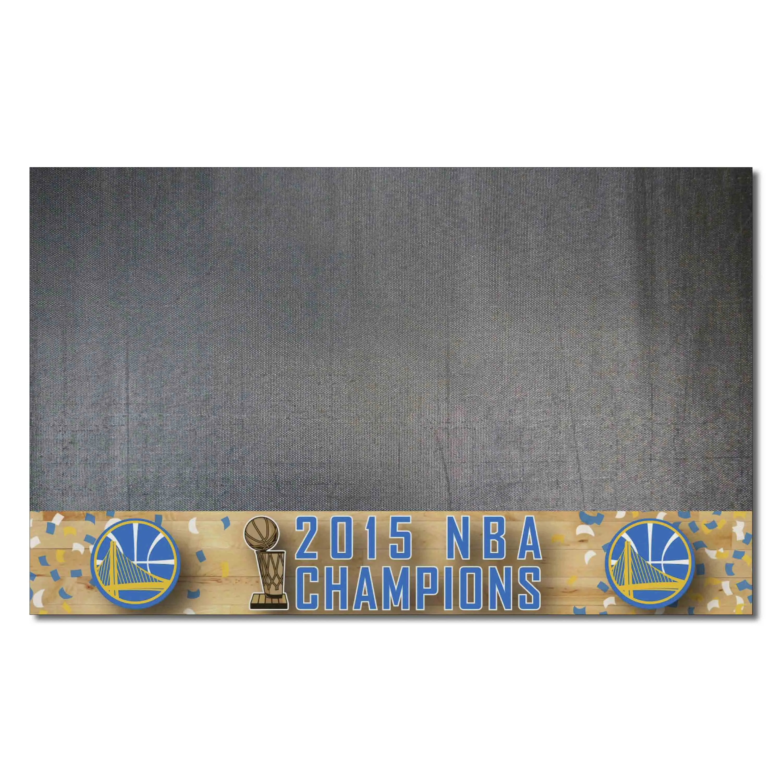 Golden State Warriors 2015 NBA Champions Vinyl Grill Mat - 26in. x 42in.