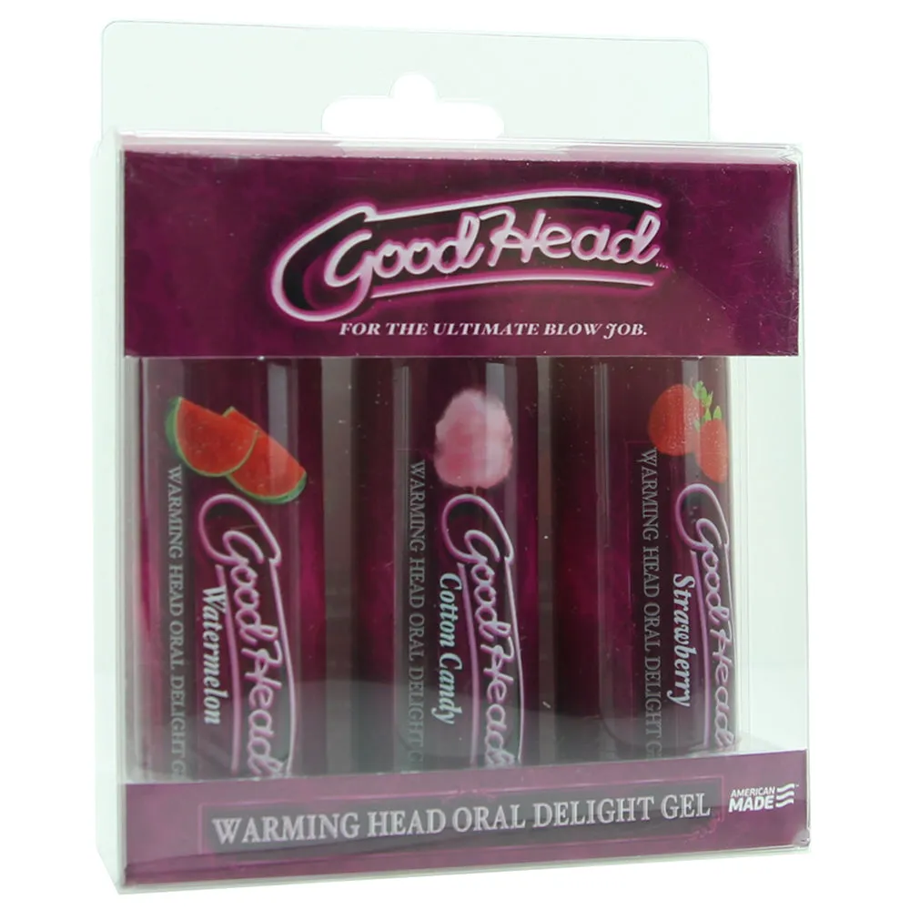 GoodHead Warming Head Oral Delight Gel 3 Pack in 2oz x 3