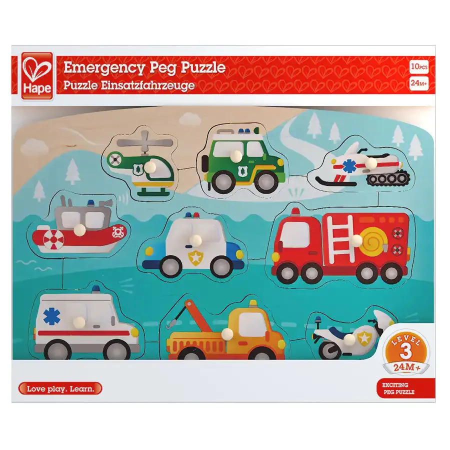 Hape Emergency Peg Puzzle