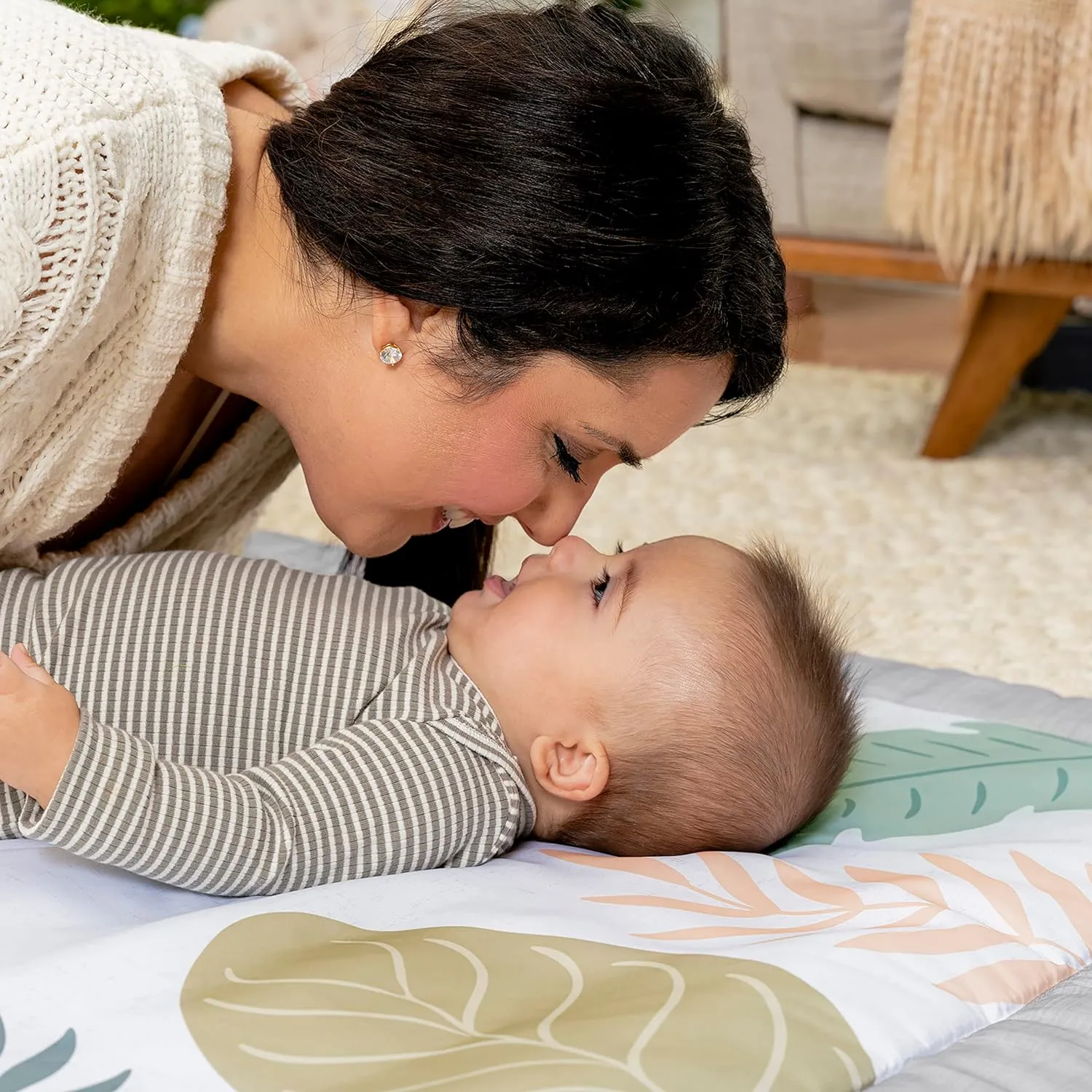 Ingenuity Sprout Spot Baby Milestone Tummy Time Activity Mat and Play Gym Unisex