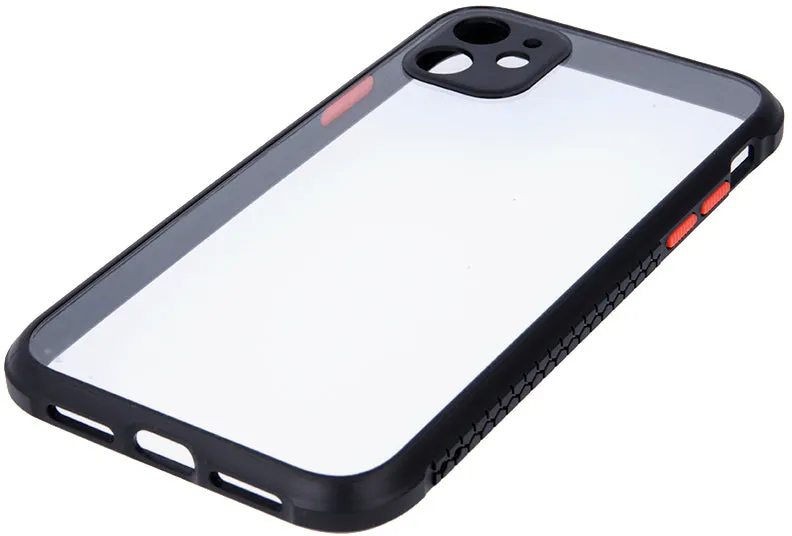 iPhone 12 / iPhone 12 Pro Hybrid Defender Rugged Case - Black