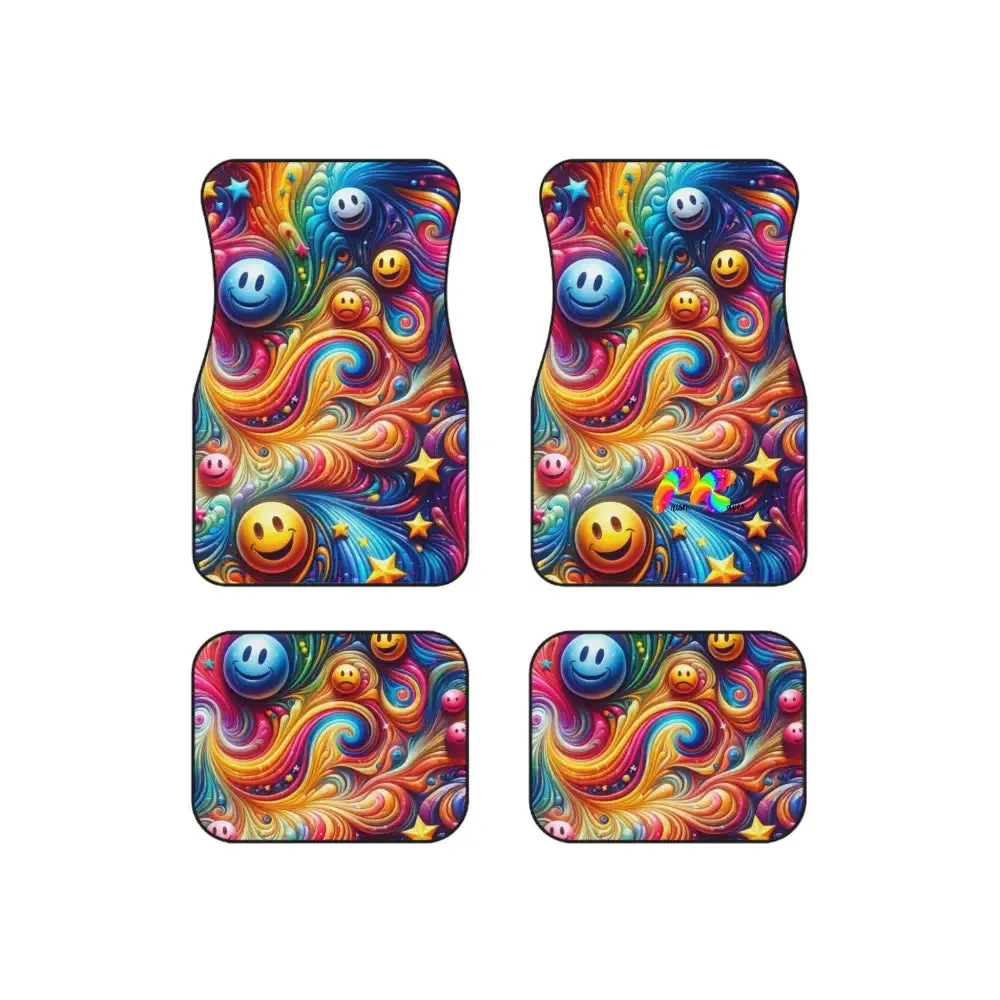 Joyful Whirls Rave Car Mats