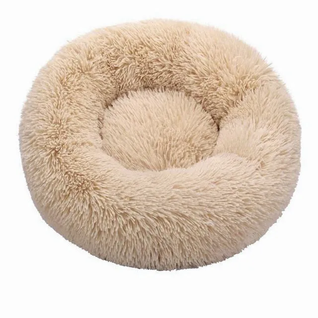 Long Plush Dog Bed