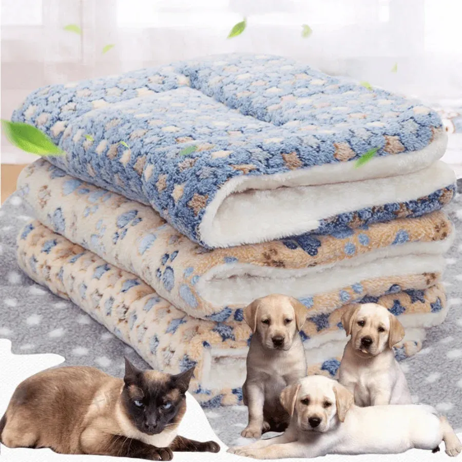 Luxurious Flannel Pet Bed for Dogs and Cats - Soft, Warm, and Cozy