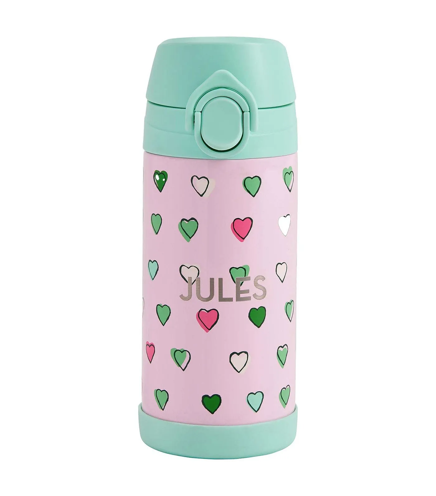 Mackenzie Roller Rabbit Multi Heart Water Bottle