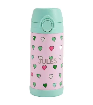 Mackenzie Roller Rabbit Multi Heart Water Bottle