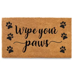 MAINEVENT Coir Welcome Mat - Wipe Your Paws 30 x 17 Inch