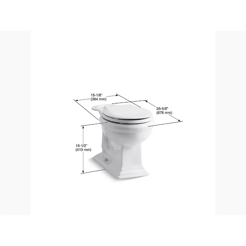 Memoirs Round Toilet Bowl in White