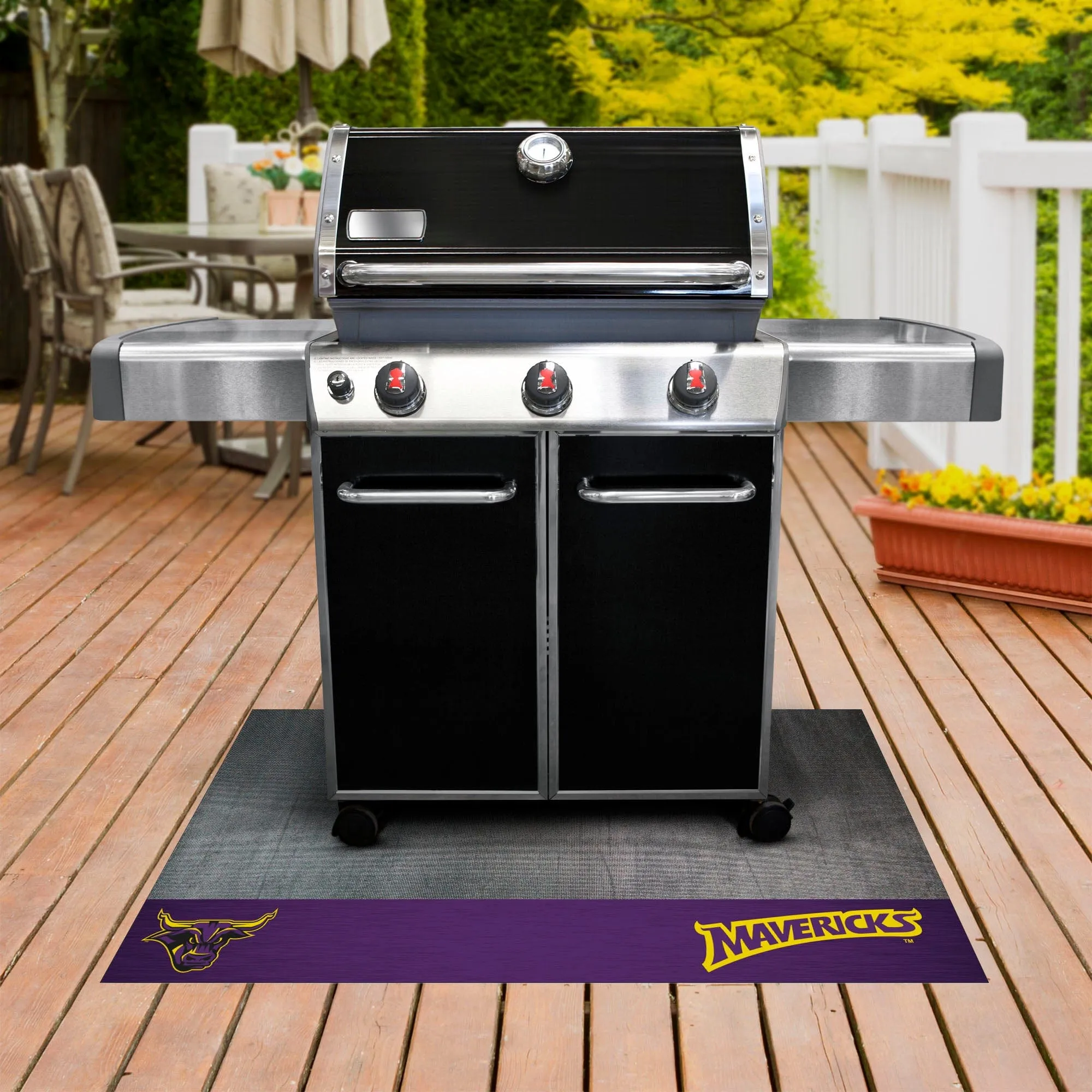 Minnesota State - Mankato Mavericks Vinyl Grill Mat - 26in. x 42in.